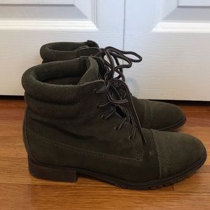 Steve Madden Maecie Suede Lace Up Combat Boots